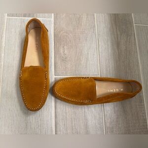 M Gemi The Felize Suede Driving Moccasin Loafer Tan $228 38.5 US 8 Made in Italy